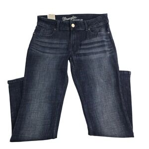 Wrangler Women's Straight Leg Jeans 11 12 X‎ 30 Dark Wash Classic Denim